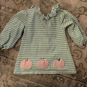 Striped Green and Pink Pumpkin Kids Cecil and Lou